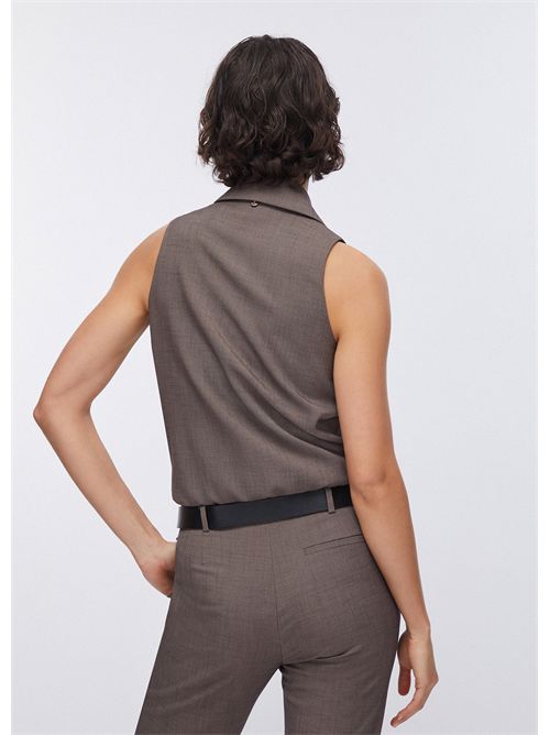 Gilet body in tessuto mélange LIU JO | CA6127T577A/P9578